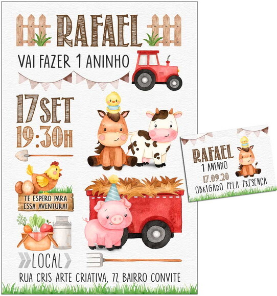 CONVITE DIGITAL C/TAG Fazenda Menino 5