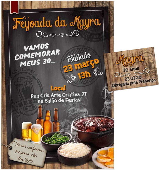 CONVITE DIGITAL C/TAG Feijoada 2