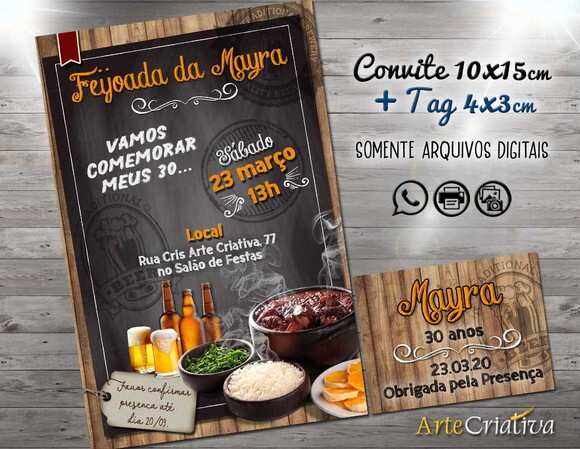 CONVITE DIGITAL C/TAG Feijoada 2