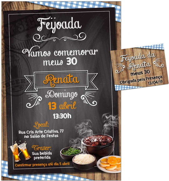CONVITE DIGITAL C/TAG Feijoada
