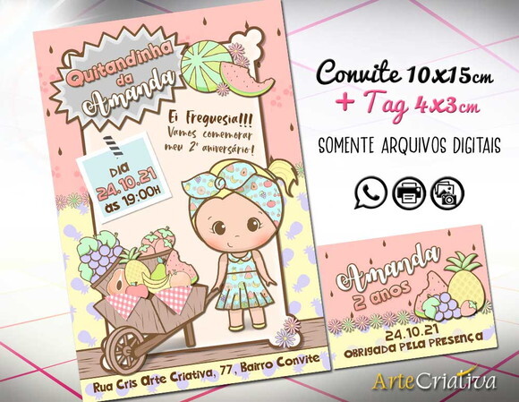 CONVITE DIGITAL C/TAG Frutaria 3