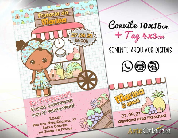CONVITE DIGITAL C/TAG Frutaria 2