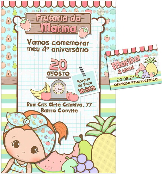 CONVITE DIGITAL C/TAG Frutaria 4