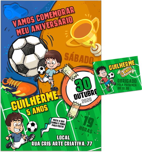 CONVITE DIGITAL C/TAG Futebol 2