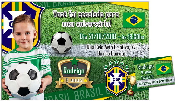 CONVITE DIGITAL C/TAG Futebol Brasil