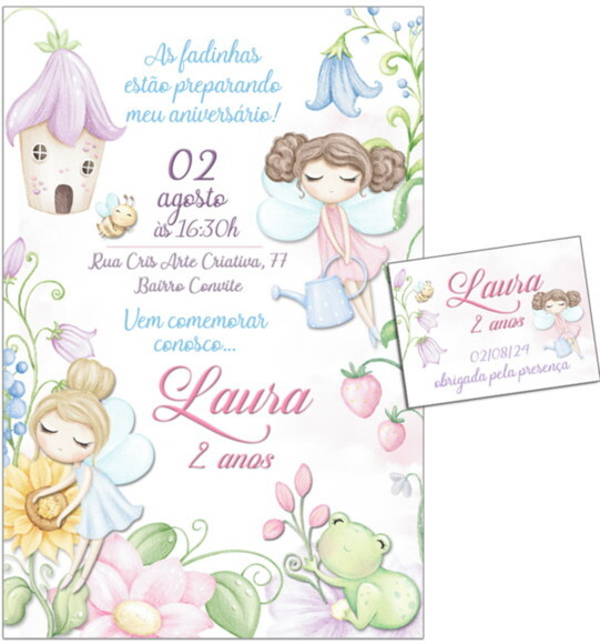 Convite Digital C/tag Jardim das Fadas 10