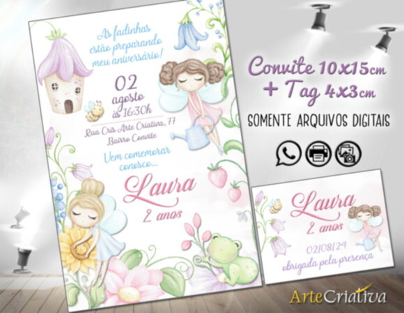 Convite Digital C/tag Jardim das Fadas 10
