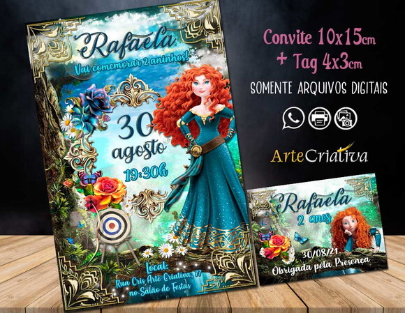 CONVITE DIGITAL C/TAG Merida Valente Luxuosa