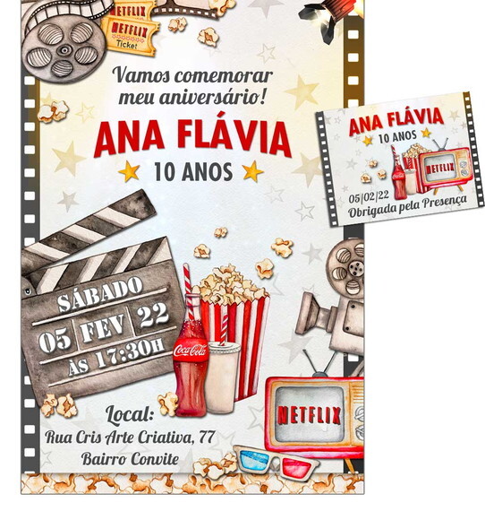 CONVITE DIGITAL C/TAG Netflix