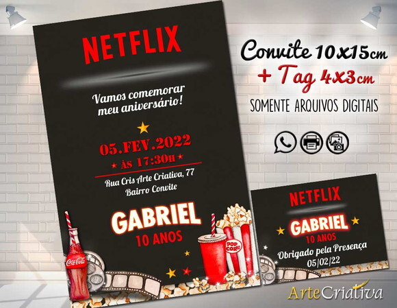 CONVITE DIGITAL C/TAG Netflix 3