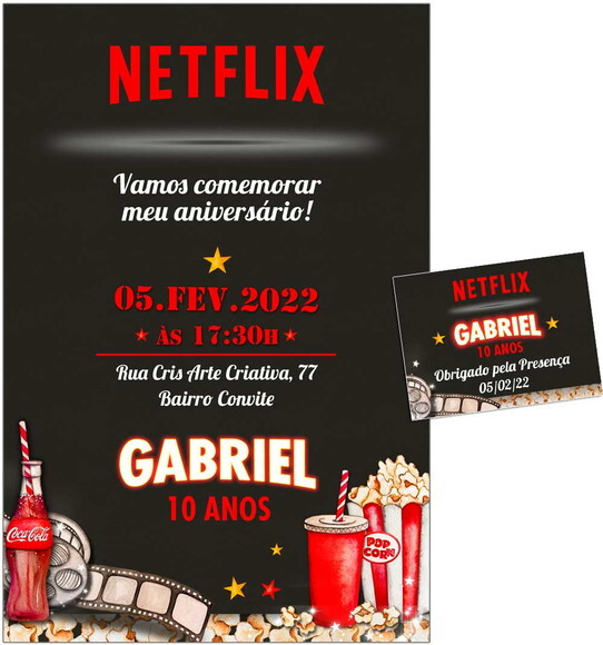 CONVITE DIGITAL C/TAG Netflix 3