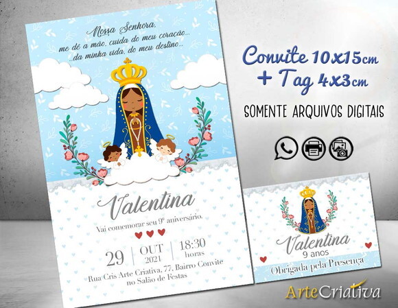 CONVITE DIGITAL C/TAG Nossa Senhora Aparecida 2