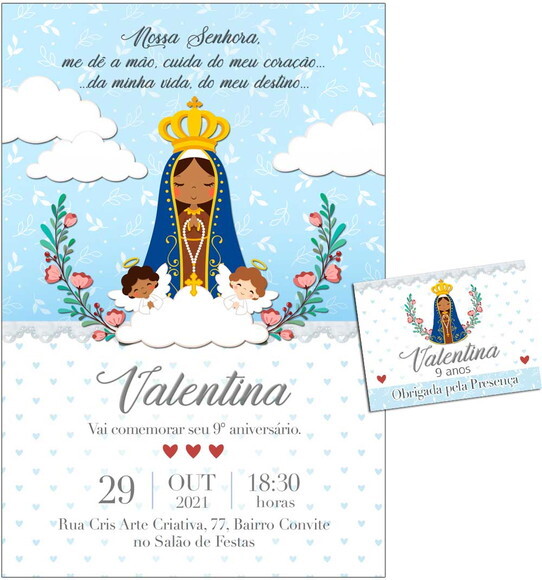 CONVITE DIGITAL C/TAG Nossa Senhora Aparecida 2