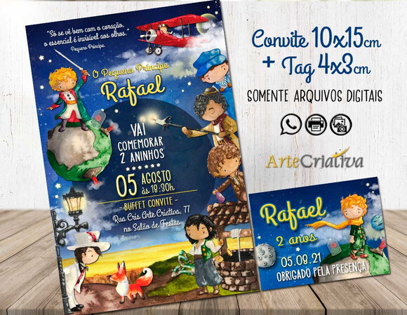 CONVITE DIGITAL C/TAG Pequeno Príncipe 11