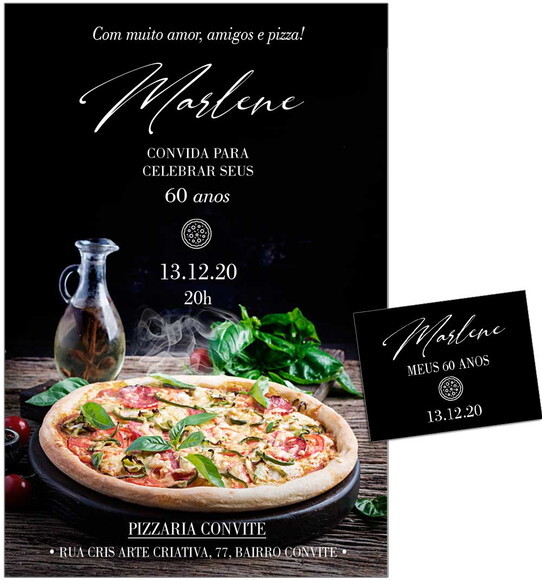 CONVITE DIGITAL C/TAG Pizza 2
