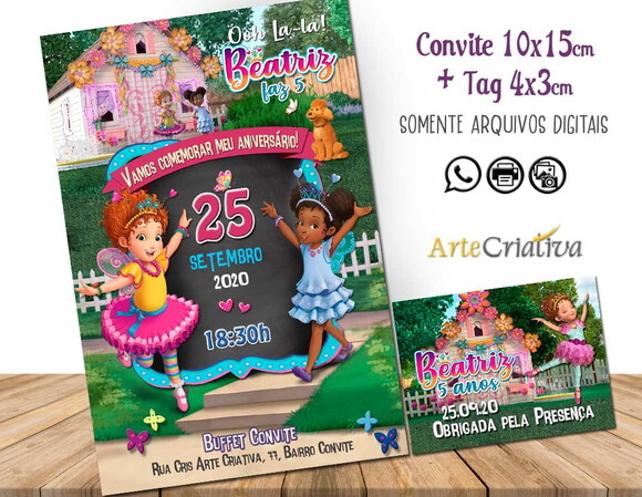 CONVITE DIGITAL C/TAG Princesa Nancy Fancy 5
