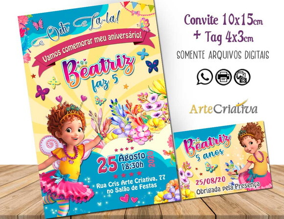 CONVITE DIGITAL C/TAG Princesa Nancy Fancy 2