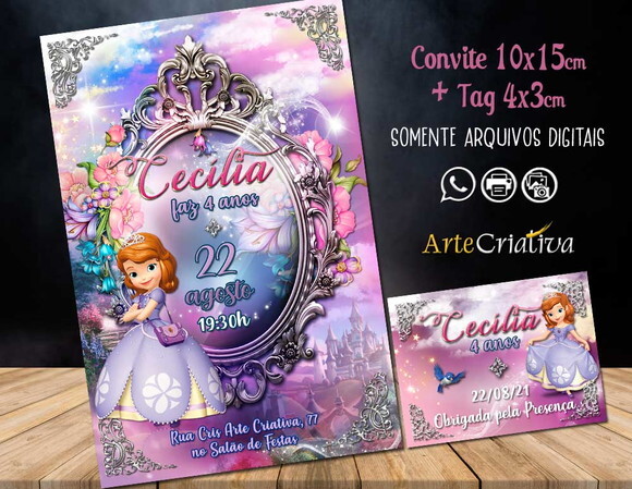 CONVITE DIGITAL C/TAG Sofia Luxuosa