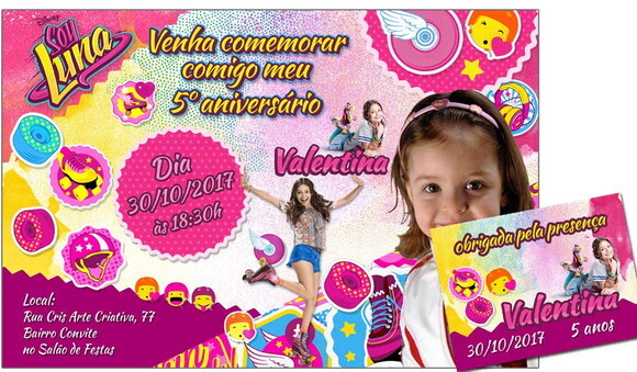 CONVITE DIGITAL C/TAG Soy Luna