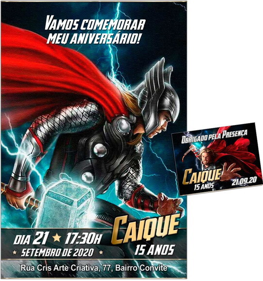 CONVITE DIGITAL C/TAG Thor 2