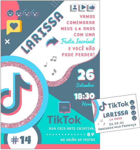CONVITE DIGITAL C/TAG TikTok 1