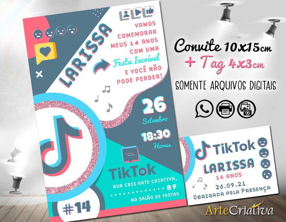 CONVITE DIGITAL C/TAG TikTok 1
