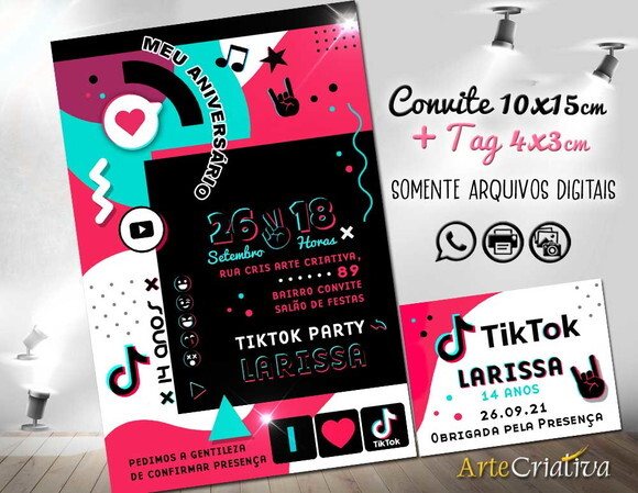 CONVITE DIGITAL C/TAG TikTok 2