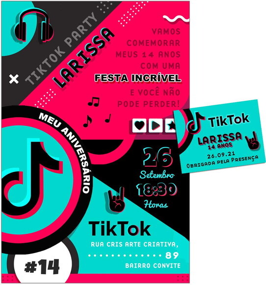 CONVITE DIGITAL C/TAG TikTok 3