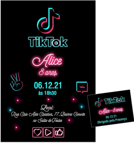 CONVITE DIGITAL C/TAG TikTok 4