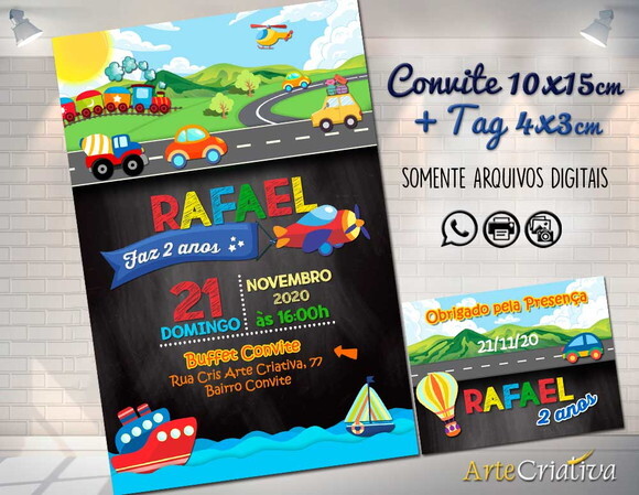 CONVITE DIGITAL C/TAG Transportes Chalk
