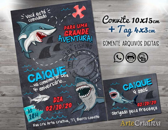CONVITE DIGITAL C/TAG Tubarão 1