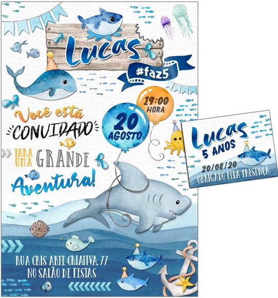 CONVITE DIGITAL C/TAG Tubarão 4