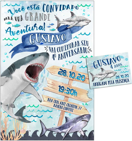 CONVITE DIGITAL C/TAG Tubarão 2