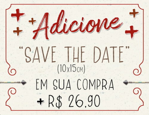 Adicionar Arte de SAVE THE DATE