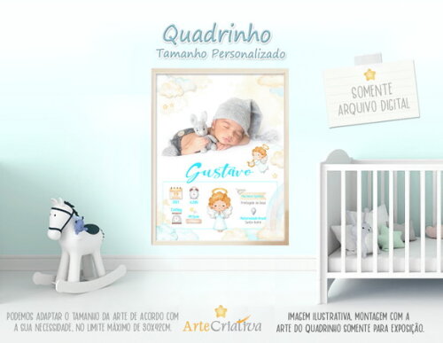 ARTE DIGITAL PARA QUADRINHO de bebê Menino1