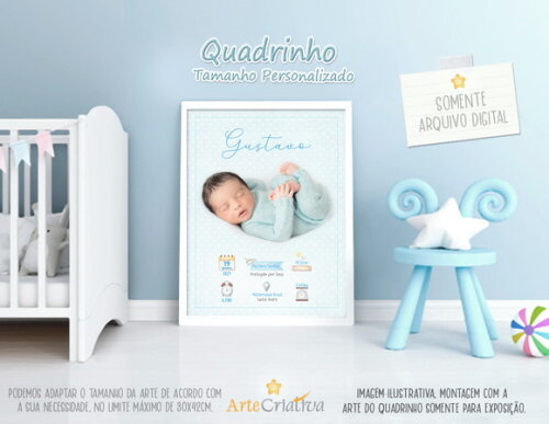 ARTE DIGITAL PARA QUADRINHO de bebê Menino2