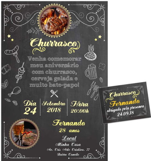 CONVITE DIGITAL C/TAG Churrasco