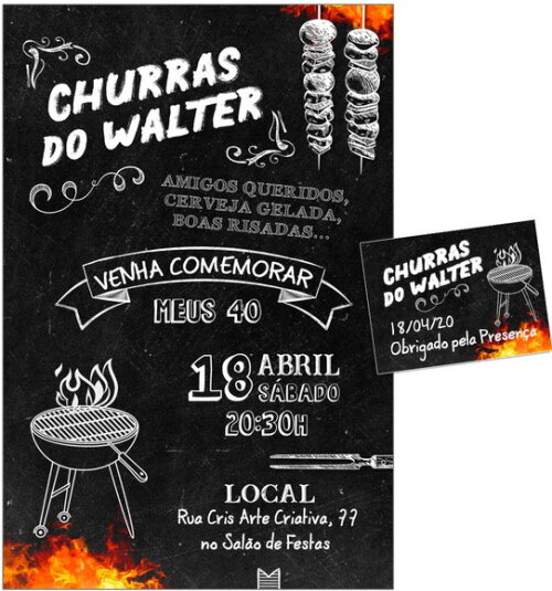 CONVITE DIGITAL C/TAG Churrasco 2