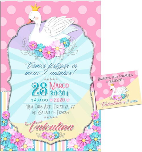 CONVITE DIGITAL C/TAG Cisne 8
