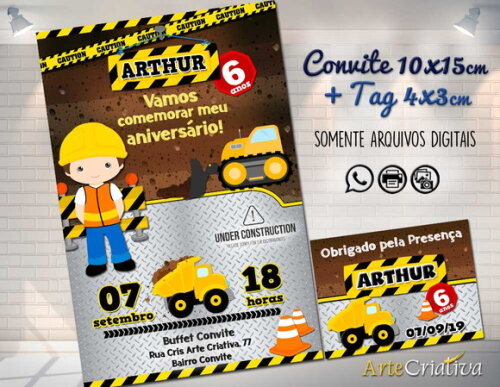 CONVITE DIGITAL C/TAG Construtor 3