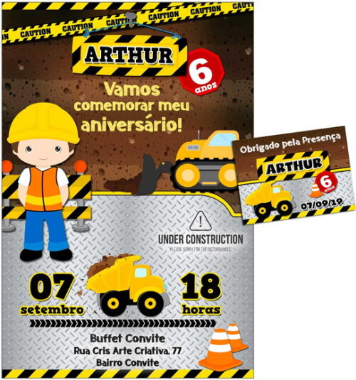 CONVITE DIGITAL C/TAG Construtor 3