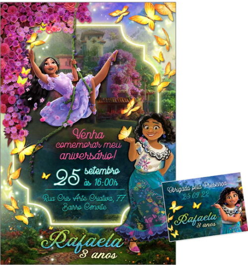 CONVITE DIGITAL C/TAG Encanto Disney 2