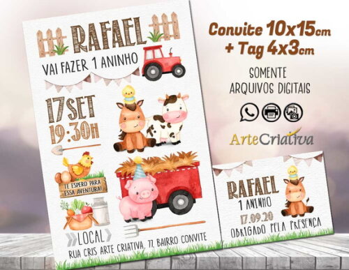 CONVITE DIGITAL C/TAG Fazenda Menino 5