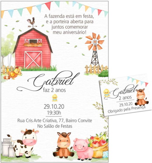 CONVITE DIGITAL C/TAG Fazenda Menino 2