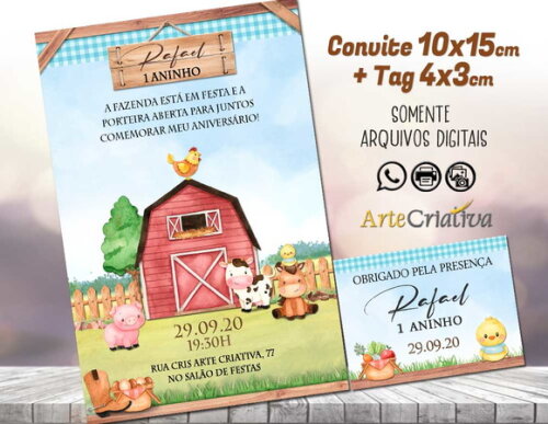 CONVITE DIGITAL C/TAG Fazenda Menino 3