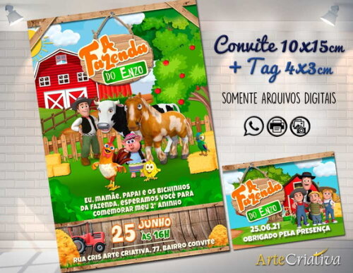 CONVITE DIGITAL C/TAG Fazenda Zenon