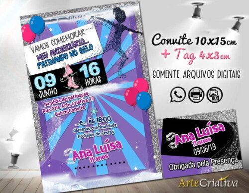 CONVITE DIGITAL C/TAG Festa Patinação no Gelo
