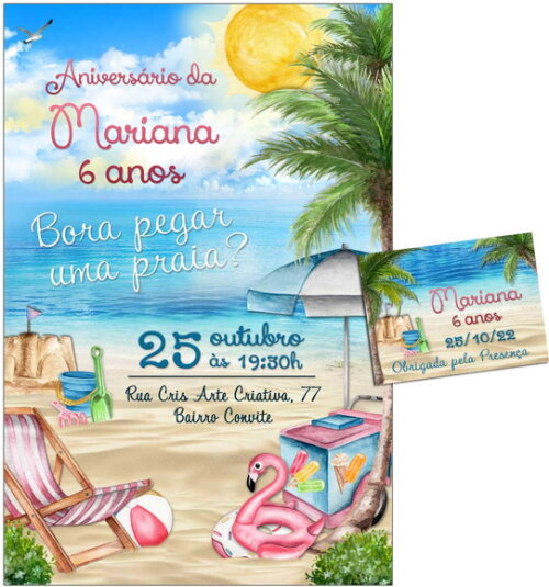 CONVITE DIGITAL C/TAG Festa Praia