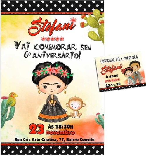 CONVITE DIGITAL C/TAG Frida Aquarela2