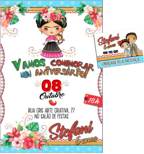 CONVITE DIGITAL C/TAG Frida Aquarela1